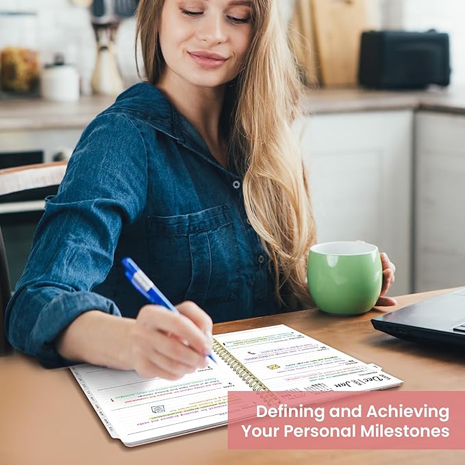 2026 Planner, Weekly and Monthly Planner for Women, January 2026 to December 2026, Pretty Hardcover 2026 Calendar Planner Book with Tabs, Inner Pocket, Spiral Bound, Perfect Office Home School Supplies - 6.3" x 8.5", Heartleaf Garden