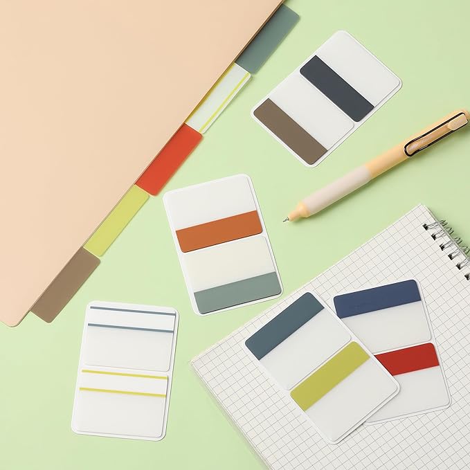 Mr. Pen- Sticky Index Tabs, 500 Pcs, 21 Sets, Colorful Sticky Tabs for Notebooks, Page Markers, Page Tabs for Binders, Page Tabs Sticky Tabs for Books, Notebook Tabs, Book Sticky Tabs for Notebooks