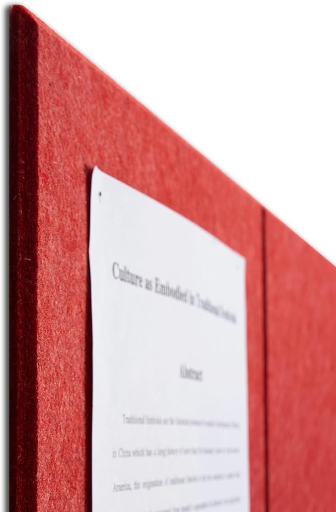 Large Felt Bulletin Board(48" x 36"),Cork Board Alternative,12 Pack Felt Wall Tiles with Safe Removable Adhesive Tabs,Notice Pin Board/Message Board/Vision Board for Office, School & Home