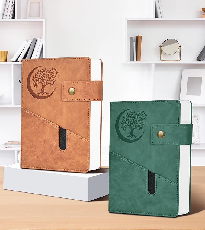 365 Page Thick Lined Journal Notebook for Men Women, A4 Large Leather Journals for Writing, Hardcover Notebooks for Work, School, Note Taking, Business, Travel Diary, College Ruled 8.5" x 11"