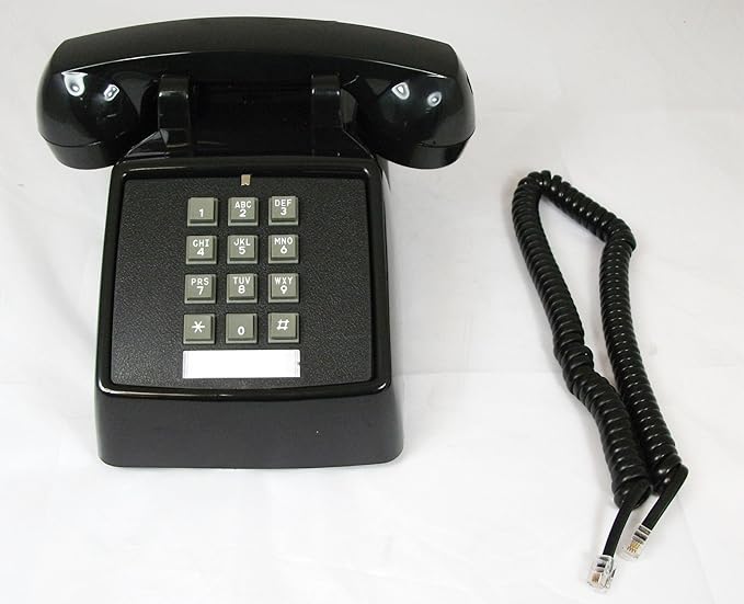Cortelco (ITT-2500-MD-BK) Single Line Desk Telephone