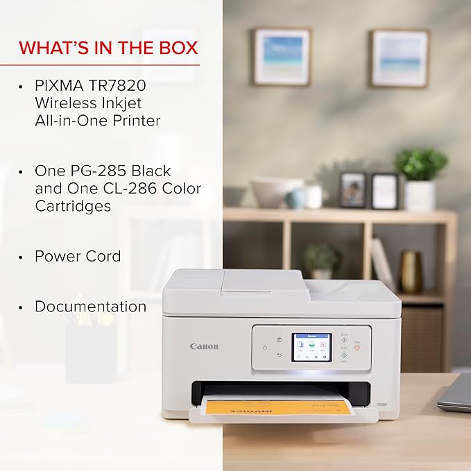 Canon PIXMA TR7820 – Wireless Home All-in-One Printer