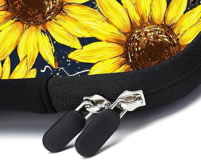 11.6 12 12.1 Inch Laptop Carrying Bag Protective Chromebook Case Pouch Netbook Notebook Ultrabook Bag Tablet Sleeve Cover Travel Briefcase with Handle for Men Women (Sunflower)