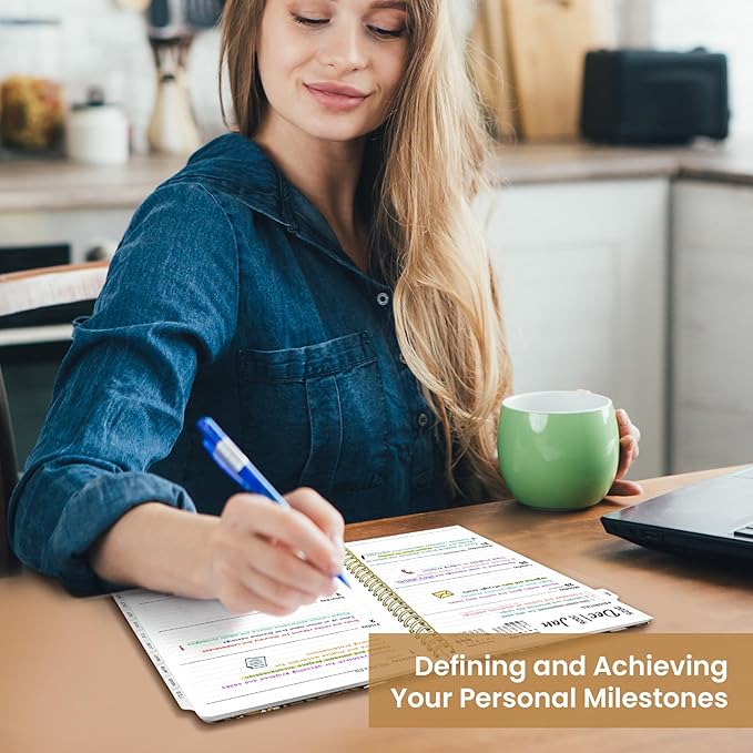 2026 Planner, Weekly and Monthly Planner for Women, January 2026 to December 2026, Pretty Hardcover 2026 Calendar Planner Book with Tabs, Inner Pocket, Spiral Bound, Perfect Office Home School Supplies - 6.3" x 8.5", Wild Rose