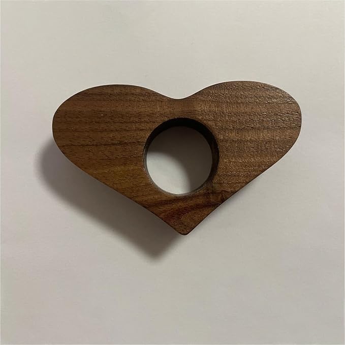 Creative Heart Wooden Bookmark for Men, Wooden Handmade Book Mark Gifts for Men Valentine's Day Christmas (Heart)