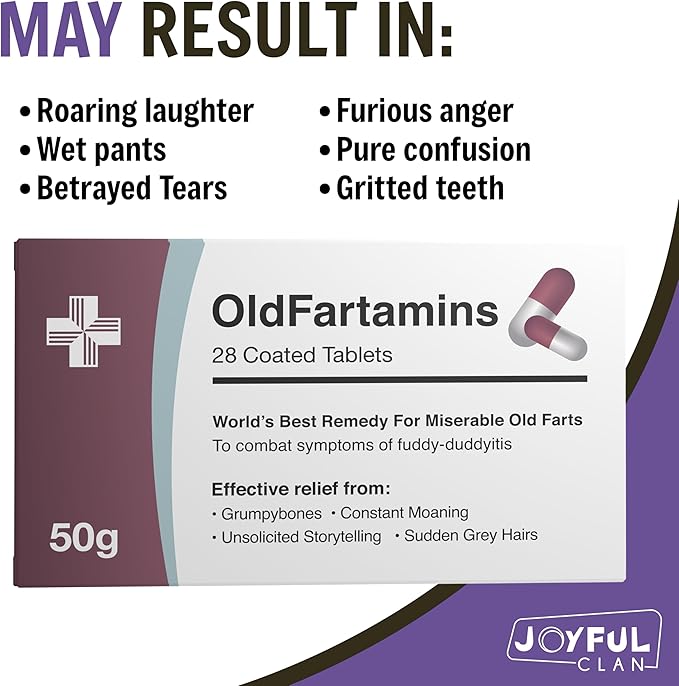 Funny Prank Pill Box with Sweets, Gag Gifts for Men, 20th 30th 40th 50th 60th 70th Birthday Gifts for Him, Novelty Joke Birthday Gifts for Boyfriend, Birthday Gift Hamper for Her, Secret Santa Gifts