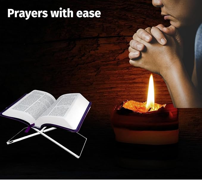 Acrylic Book Display Stand - Cookbook Holder for Kitchen, Clear