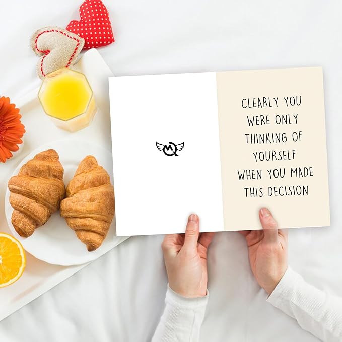 Funny Going Away Card for Coworker Boss, New Job Card for Him Her, Happy Farewell Leaving Card for Men Women, Gift Idea for Colleague,When You Made This Decision