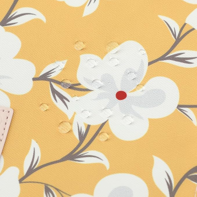 canvaslife 360° Protective Laptop Sleeve Case Bag Cover with Handle For iPad 12.9 inch,MacBook Pro Air 13" and 12.5 inch-13.3 inch Laptop (Yellow flower)