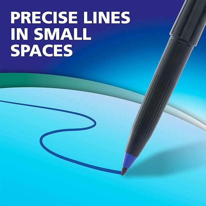 EXPO Wet Erase Markers, Semi-Permanent Markers, Assorted, Fine and Ultra-Fine Tips, 36 Count