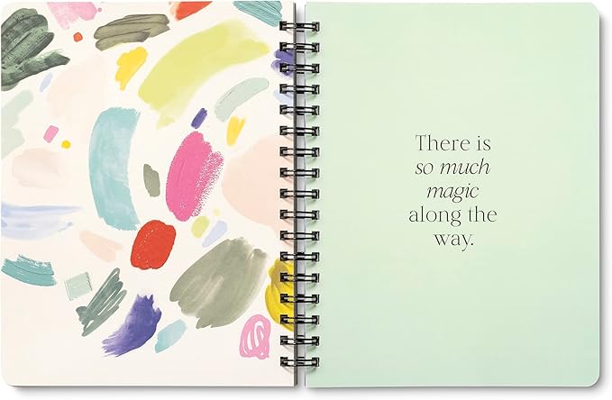 Compendium Spiral Notebook - Something Good Is Going to Happen Today. — A Designer Spiral Notebook with 192 Lined Pages, College Ruled, 7.5”W x 9.25”H