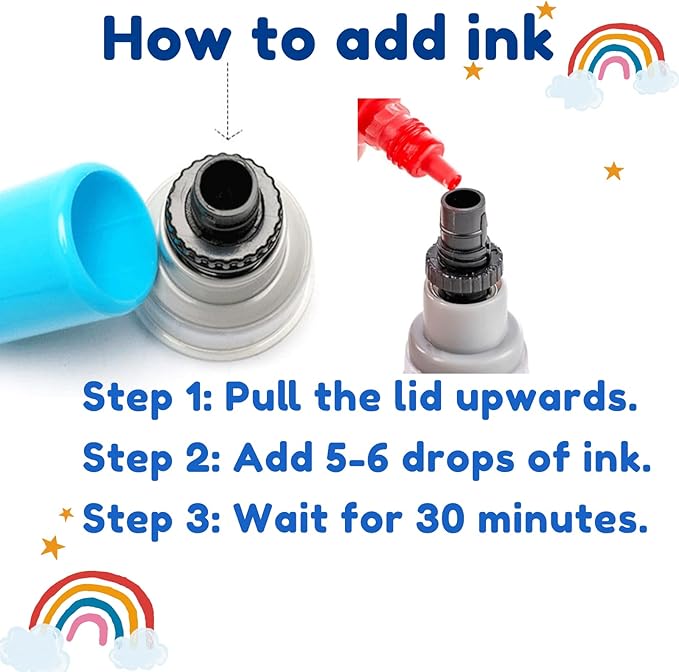 6-Piece Set of Teacher Stamps - Encouraging Animal Grading for Classroom Teacher Stamps for Grading Teacher Stamp Self Inking Stamp Behavior Stamps