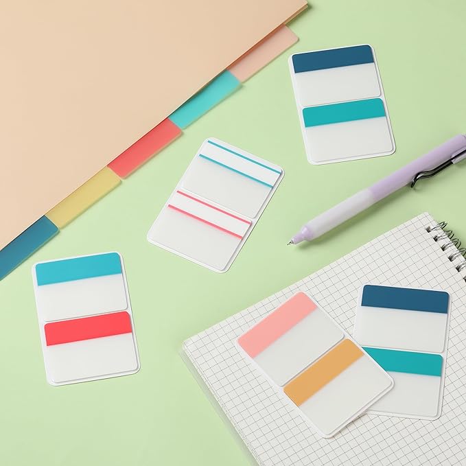Mr. Pen- Sticky Index Tabs, 500 Pcs, 21 Sets, Colorful Sticky Tabs for Notebooks, Page Markers, Page Tabs for Binders, Page Tabs Sticky Tabs for Books, Notebook Tabs, Book Sticky Tabs for Notebooks