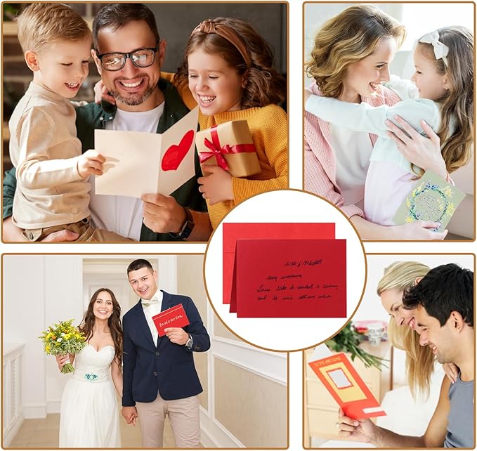 10 Assorted Colors Blank Thank You Cards and Envelopes 4.25 x 5.5 Heavyweight Folded Cardstock and A2 Envelopes Self Seal 20 Packs for Invitations, Wedding, Greeting Cards, Graduations