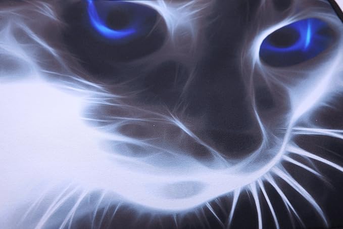 14 Inch Neoprene Laptop Sleeve Case Bag with shoulder strap For 14" Notebook/MacBook/Ultrabook/Chromebook (Grey cat with blue eyes)