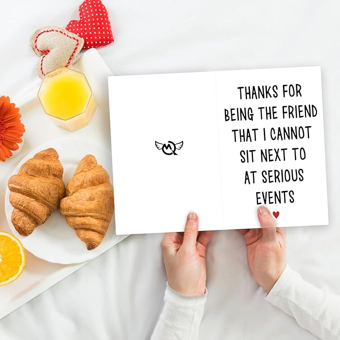 Funny Best Friend Birthday Card for Men Women, Good Ideal Gift for Him Her, Happy Friendship Birthday Card, Touching Bestie Appreciation Card