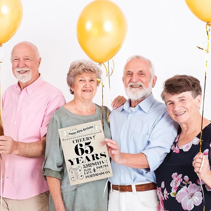 65th Birthday Card, 65th Birthday Gifts for Women Men, 65th Birthday Decorations for Him Her, Back in 1960 Birthday Card