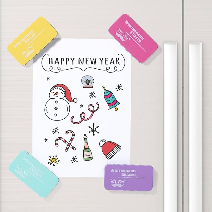 Mr. Pen- White Board Erasers, 8 Pack, Pastel Colors, Magnetic Dry Erase Eraser, Whiteboard Eraser, Dry Eraser, Dry Erase Erasers, Dry Erase Board Eraser, White Board Erasers Dry Erase, Dry Erasers