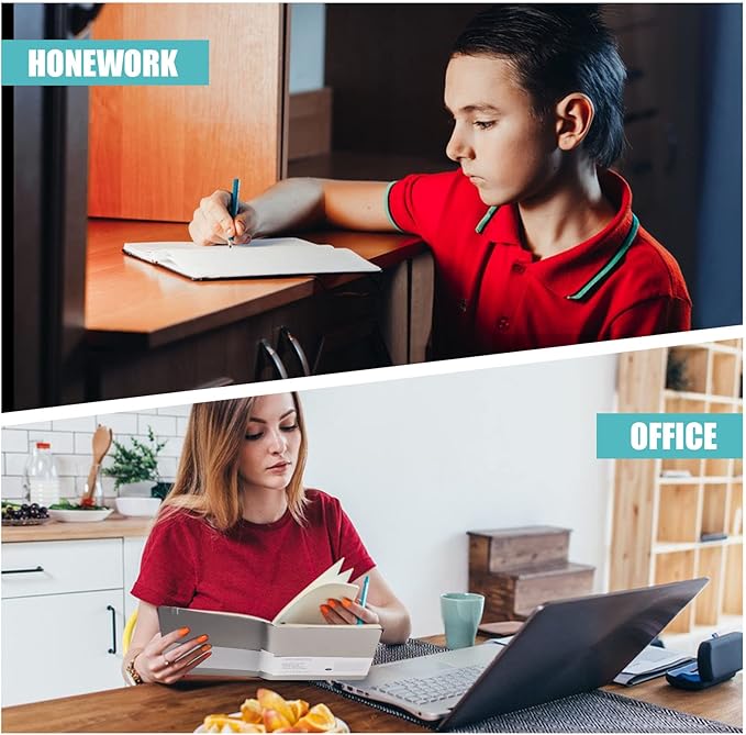 Lined Journal Notebook, 10Pack(Grey), 160 Pages, Medium 5.7 inches x 8 inches - 100 gsm Thick Paper, Hardcover