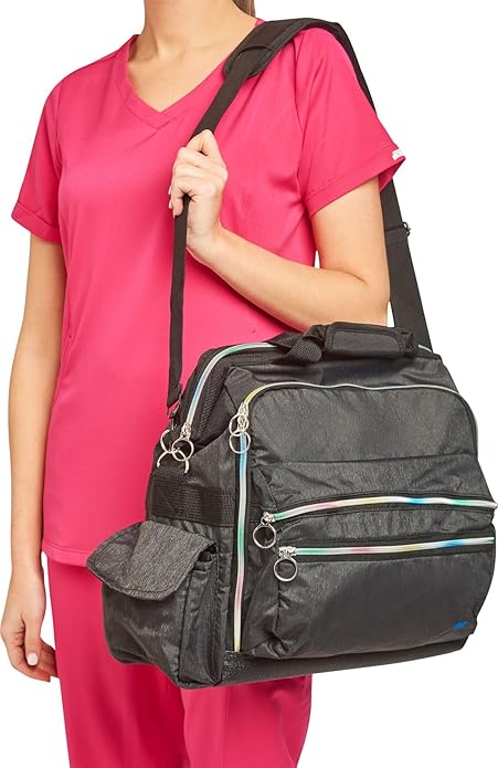 Nurse Mates Ultimate Nursing Bag | Multiple Compartments | Interior Laptop Compartment | Durable Zippers