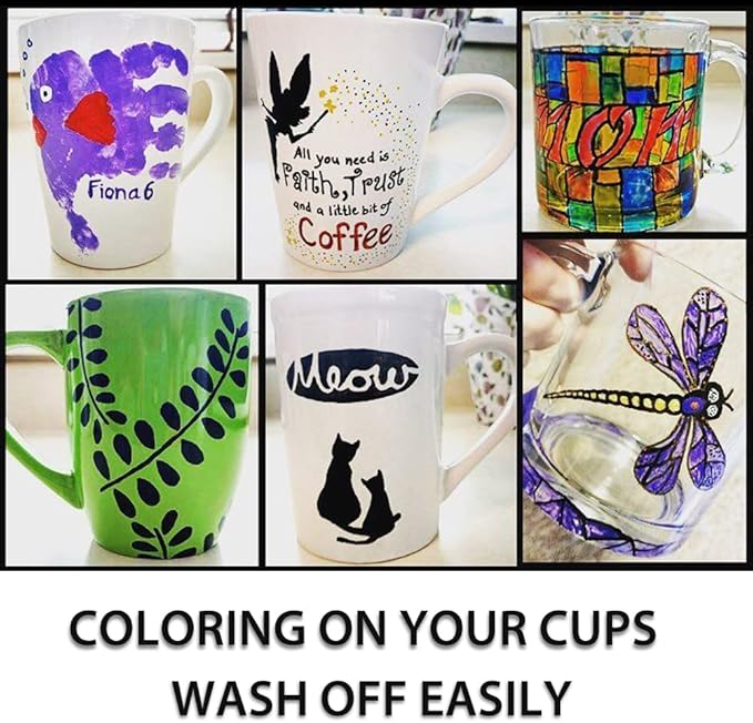 Wet Erase Markers Dual Tip, Lazgol 12 Assorted Colors, Dual Tip Brush & Fine Overhead Transparency Smudge Free Markers for Dry Erase Whiteboard, Refrigerator Calendars, Glass, Films and Any Kind of