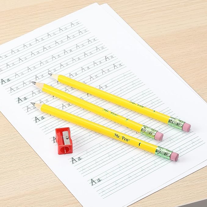 Mr. Pen- Jumbo Pencils, 20 Pencils with 1 Sharpener, Fat Pencils for Kids Ages 2-4, Kindergarten Pencils, Thick Pencils for Kids Aes 4-8, Preschool Pencils, Big Pencils for Preschoolers, Large Pencil