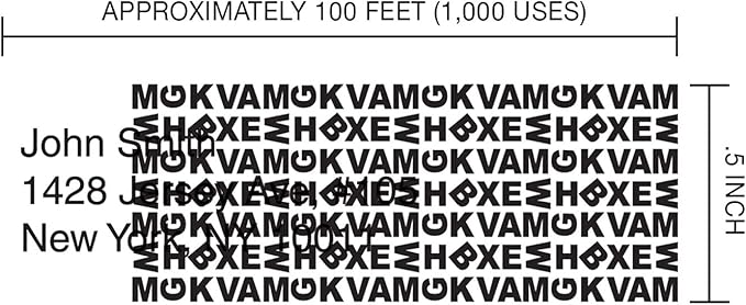 Identity Theft Prevention Security Stamp Wide Roller Security Stamp Kits (White)