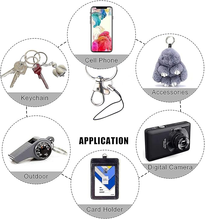 Yiflin Cute Neck Lanyard for Keys, Wallet, Id Card Holder, Cool Keychain Lanyard for Women, Men, Teacher