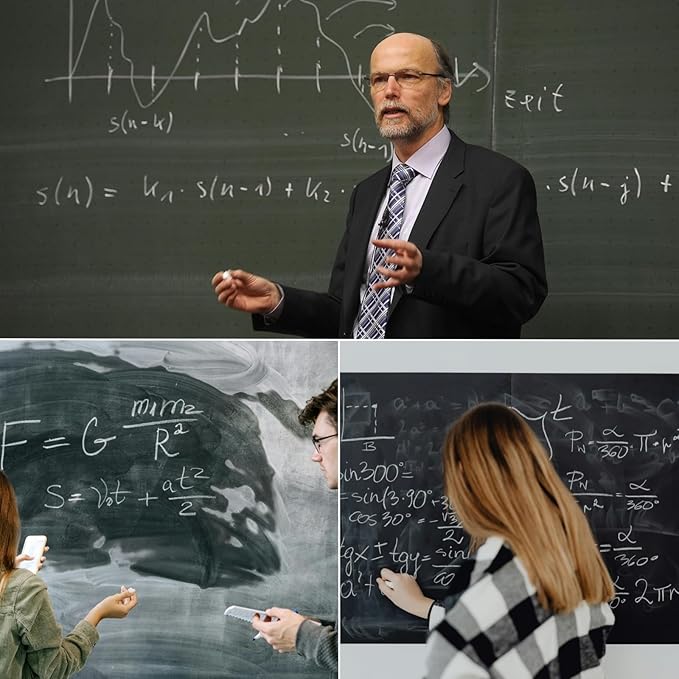 White Chalk 100PCS, Chalkboard Chalks for Classroom, Office and Home Use, Non-Toxic Bulk for Teachers and Kids, School Supplies Blackboard