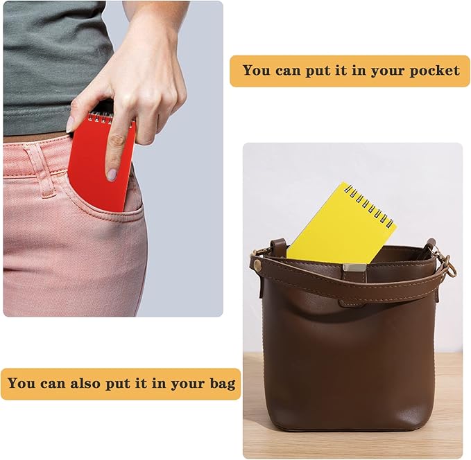 12 pcs Pocket Notebook Small Notepad Pocket Notepad Small Spiral Notebooks 3X5Inches (12pac)