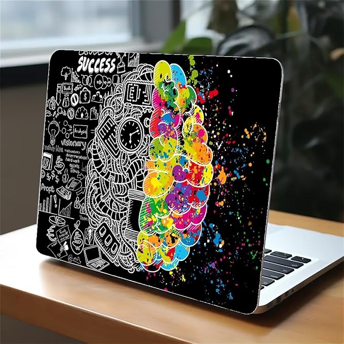 Compatible with 15 Inch MacBook Air A2941 M2 2023, Left Right Brain Hard Plastic Shell Cover Case