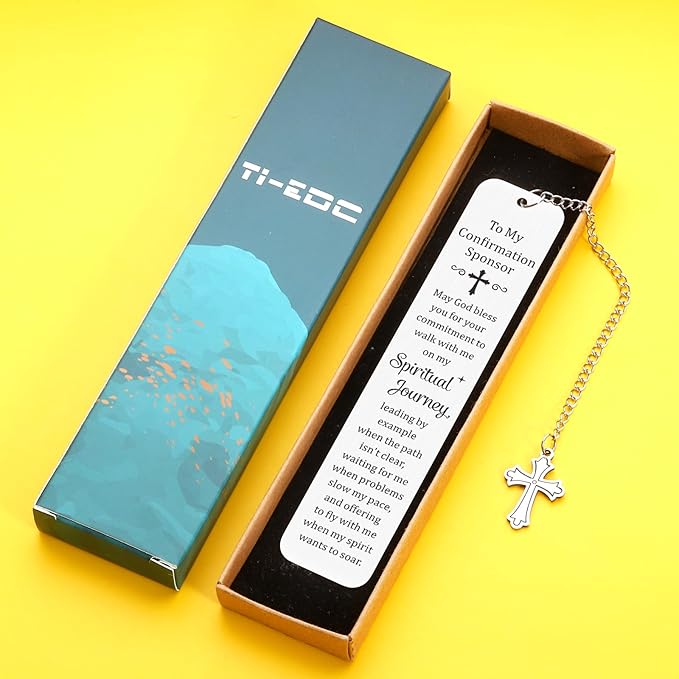 Confirmation Sponsor Gifts for Men Women Thank You Gifts Catholic Sponsor Gifts Confirmation Gifts for Teenage Girl Boys Baptism Gift for Adult Pastor Appreciation Christmas Gift Graduation