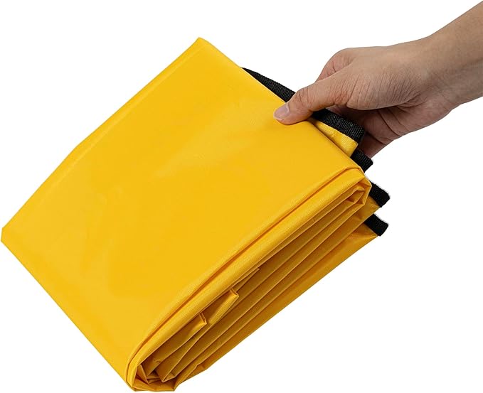 Restaurantware-Janitor CART Bag ONLY: Clean Tek Professional 16.93 x 10.63 x 29.53 Inch Janitorial Cart Bag, 1 Heavy-Duty Bag - Janitor Cart Sold Separately, Durable, Yellow Plastic Replacement Bag