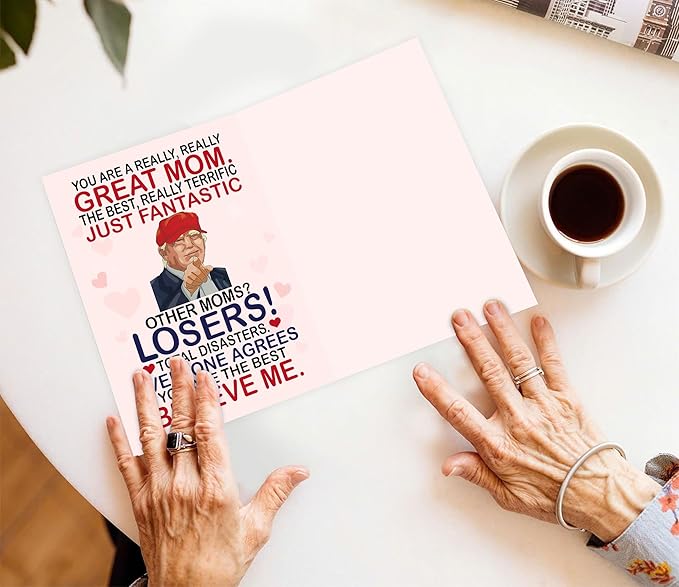 Funny Card for Mom from Daughter, Son, Kids on Mothers Day - Heartfelt Message to Mother, Perfect for Birthday, Mother's Day, Humorous Mom Greeting Cards, Premium Quality