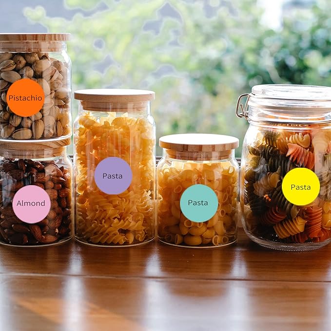 1200 Pieces 0.75 Inch Round Color Coding Label Garage Sale Stickers Blank Yard Sale Price Stickers Permanent Adhesive Dots Stickers,Easily Writable with Perforation Line (Red)