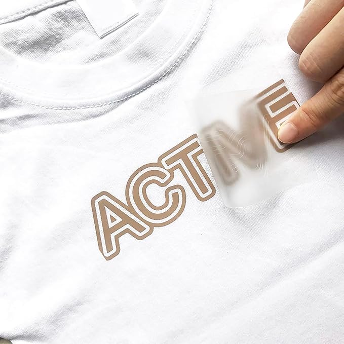 VINYL FROG Heat Transfer Vinyl Roll HTV Vinyl - 12"x5ft Camel Iron on Vinyl for T-Shirts, Heat Press Vinyl for DIY Craft Designs (Camel)