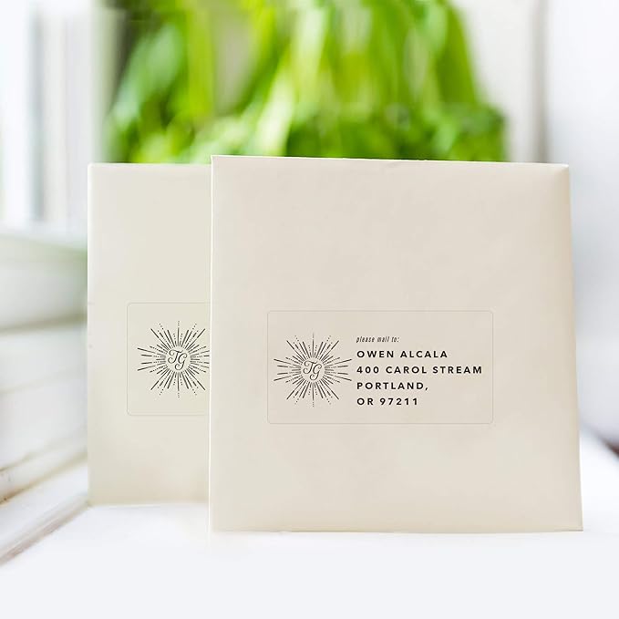 Avery Crystal Clear Address Labels for Laser & Inkjet Printers, 2" x 4", 100 Labels, 5 Packs (6522)