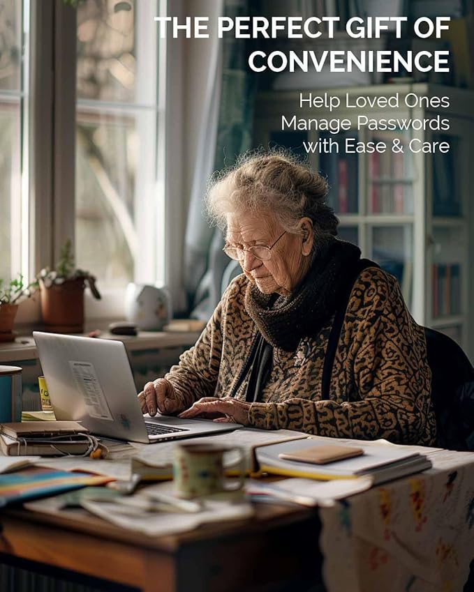 Password Keeper Book with Colorful Alphabetical Tabs, Hardcover Log Book for Internet Password and Website Address, Personal Organizer with Notes Section and Back Pocket and Two Bookmarks (Turquoise)