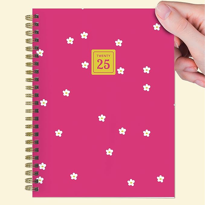 TF PUBLISHING 2025 Lil Buds Medium Weekly Monthly Planner - Goals & Task Trackers - Planner Monthly and Weekly with Organizer Stickers - 12 Month Calendar Planner - 6.5" x 8"