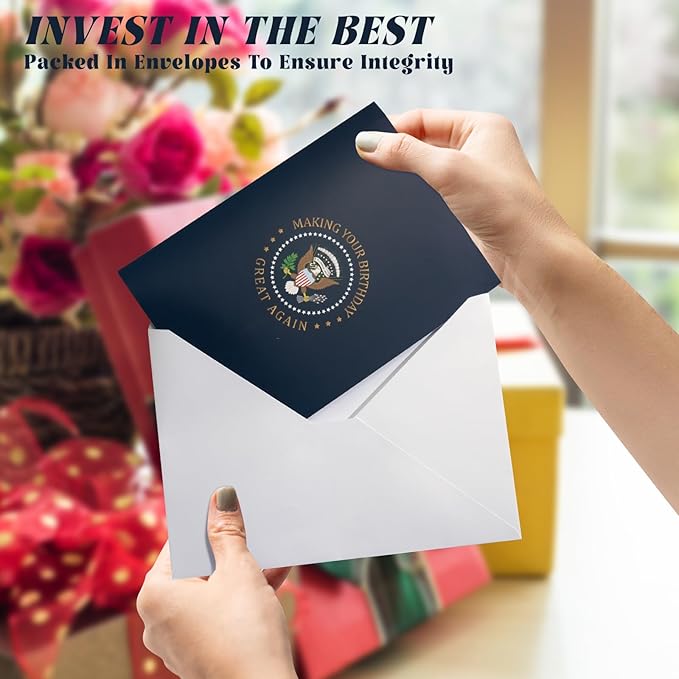 Pop Up Trump Birthday Card with Light & Sound - Greeting Card - Birthday - Oval Office