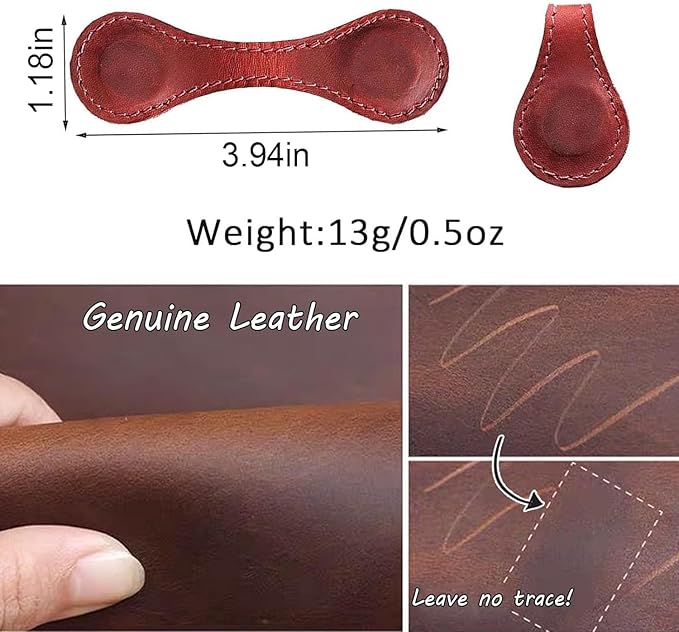Personalized Magnetic Leather Bookmark, 26 Letters Custom Leather Bookmarks, Handmade, Leather Magnetic Bookmark for Book Lovers Readers Women Kid(Purple,L)