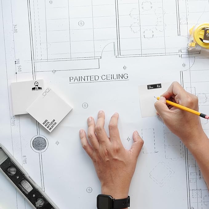 Funny Sticky Notes Cute 4 Pads, Office Sticky Note Pads, CPR Certified, World's Best Boss, Cute Sticky Notes Office Desk Gifts, Self-Stick Note Pads Bulk, Set of 4