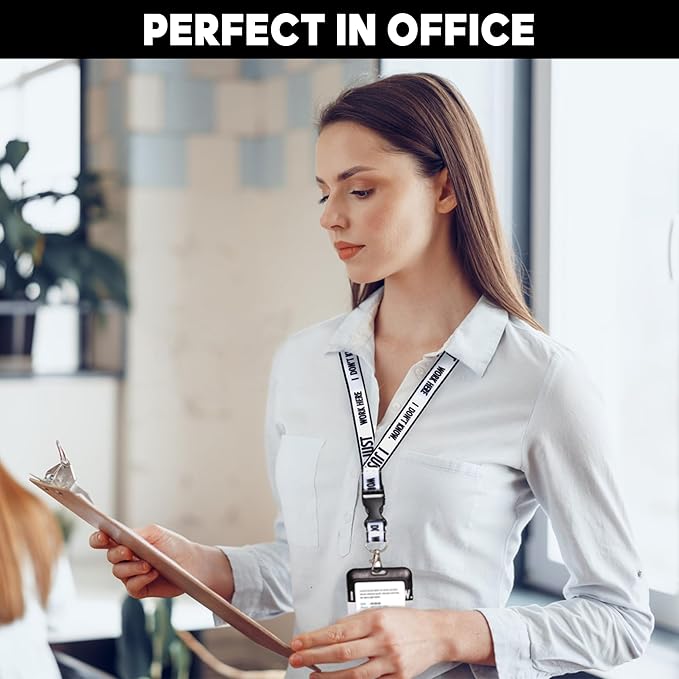 Lanyards for ID Badges Cute Id Badge Holder with Lanyard Retractable Badge Reel Clip Funny Name Tags Keychain for Teacher Doctor Student Women Men Nurse Accessories for Work