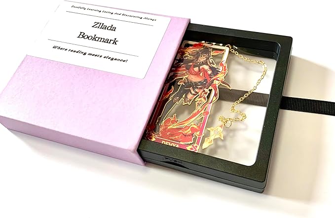 Metal Bookmarks - Genshin Impact Dehya Brass Bookmarks with 3D Display Box for Women Men Sisters Friends - Perfect Birthday Gifts for Book Lovers