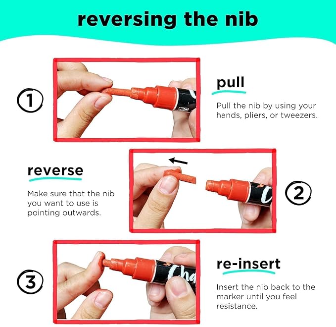 Chalkola 10 Fine Tip Liquid Chalk Markers for Blackboard, Chalkboard Signs, Window, Labels, Bistro, Glass, Car (10 Pack 3mm) - Wet Wipe Erasable Ink Chalkboard Markers, 3mm Reversible Tip Chalk Pens