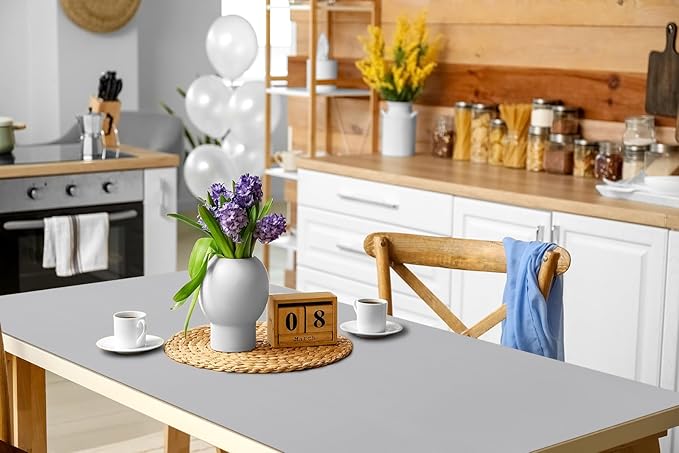 Boutilon Leather Desk Pad 47"x 24" Non-Slip Mouse Pad,Business Desk Pad,Extended Table Protector for Keyboard and Mouse,Desk Writing Pad for Office Home Working Decor (XXXL-Grey)