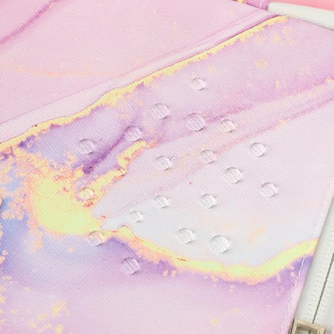 canvaslife 360° Protective Laptop Sleeve Case Bag Cover with Handle For iPad 12.9 inch,MacBook Pro Air 13" and 12.5 inch-13.3 inch Laptop (Pink marble)