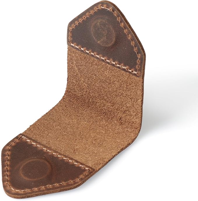 Londo Genuine Leather Handmade Bookmark (Set of 2) (Magnetic, Light Brown)