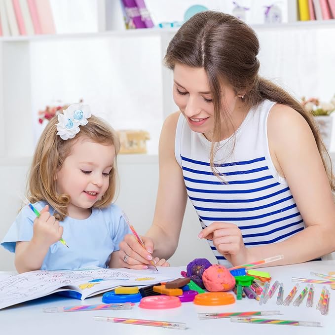 18 Pack Mixing of 3 Colors Rainbow Gel Pens Color Changing Ballpoint Pen Set for Adults Coloring Books Drawing Doodling Anime Scrapbooking Class Notes