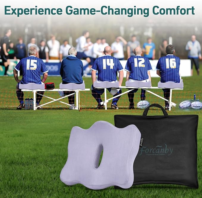 Seat Cushions for Office Chairs - Pressure Relief Seat Cushion with a Storage Bag - Car Seat Cushions for Pressure Relief, Tailbone Pain, Sciatica & Back Pain Relief (Light Purple)